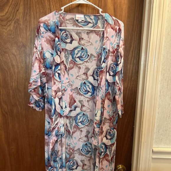 Robe LuLaRoe Irma Taille M - Imprimé Floral Noir, Rose, Sarcelle - NEUF Avec étiquette